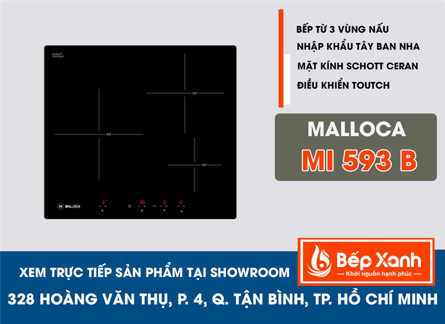 Bếp từ Malloca MI 593B Bếp từ Malloca MI 593B