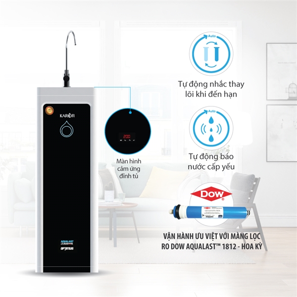 Máy Lọc Nước Karofi OPTIMUS I2 MODEL O-I129/U- 9 Lõi Lọc- Đèn UV