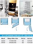 Kệ 12 Rổ Diamond/Rổ Inox (Đáy Gỗ Đệm Cao Su) – Higold 202336