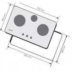Bếp ga âm Kaff KF 668