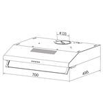 Máy hút mùi cổ điển Kaff KF-700W