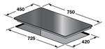 Bếp 3 vùng nấu kết hợp Kaff KF IC3801