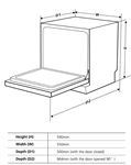 Máy Rửa Chén Bán Âm KAFF KF-SW800