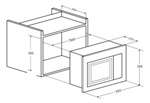 Lò Vi Sóng Âm Tủ KAFF KF-MC34L