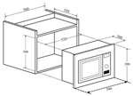 Lò Vi Sóng Âm Tủ KAFF KF-MC01